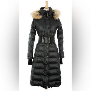 Rudsak Genie Hooded Down Coat With Fur Trim Sz M